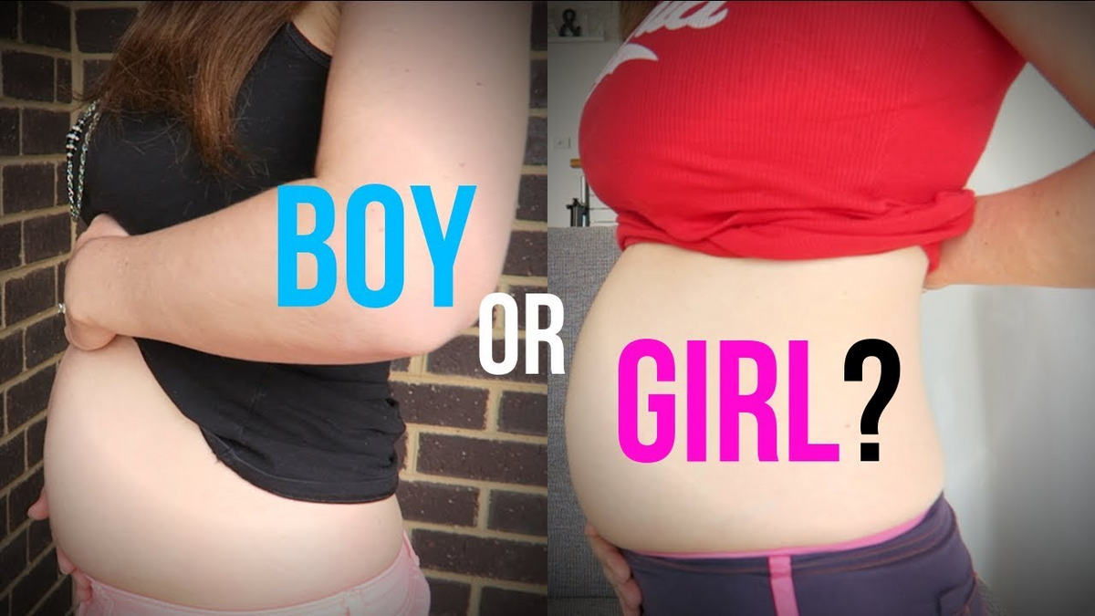 Carrying low top pregnancy gender